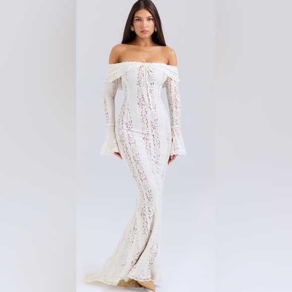 ivory bodycon dress with sleeves Zapaka Women Bodycon Engagement Dress with Fringe Ivory Midi Long Sleeves  Wedding Reception Dress – ZAPAKA main image 1